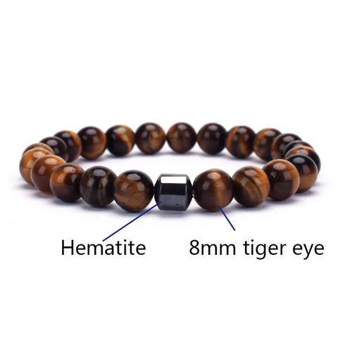 New Hot Men Women Jewelry Natural Gemstone Bangles Healing stone Bead Bracelets - Picture 7 of 8