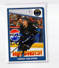 CORSON CEULEMANS signed '23/24 CLEVELAND MONSTERS Upper Deck AHL HOT SHOTS card
