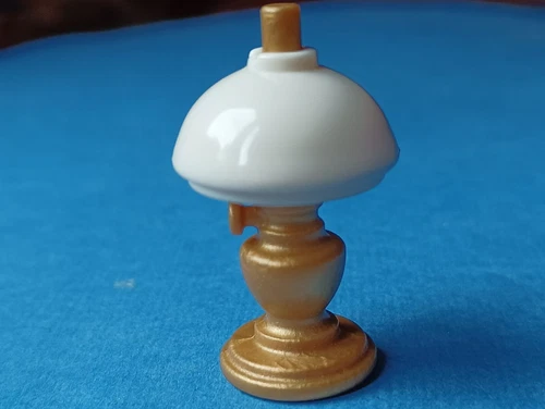 Playmobil Western -@Matte Gold White Hat Desk Lamp for Banker/Ranch