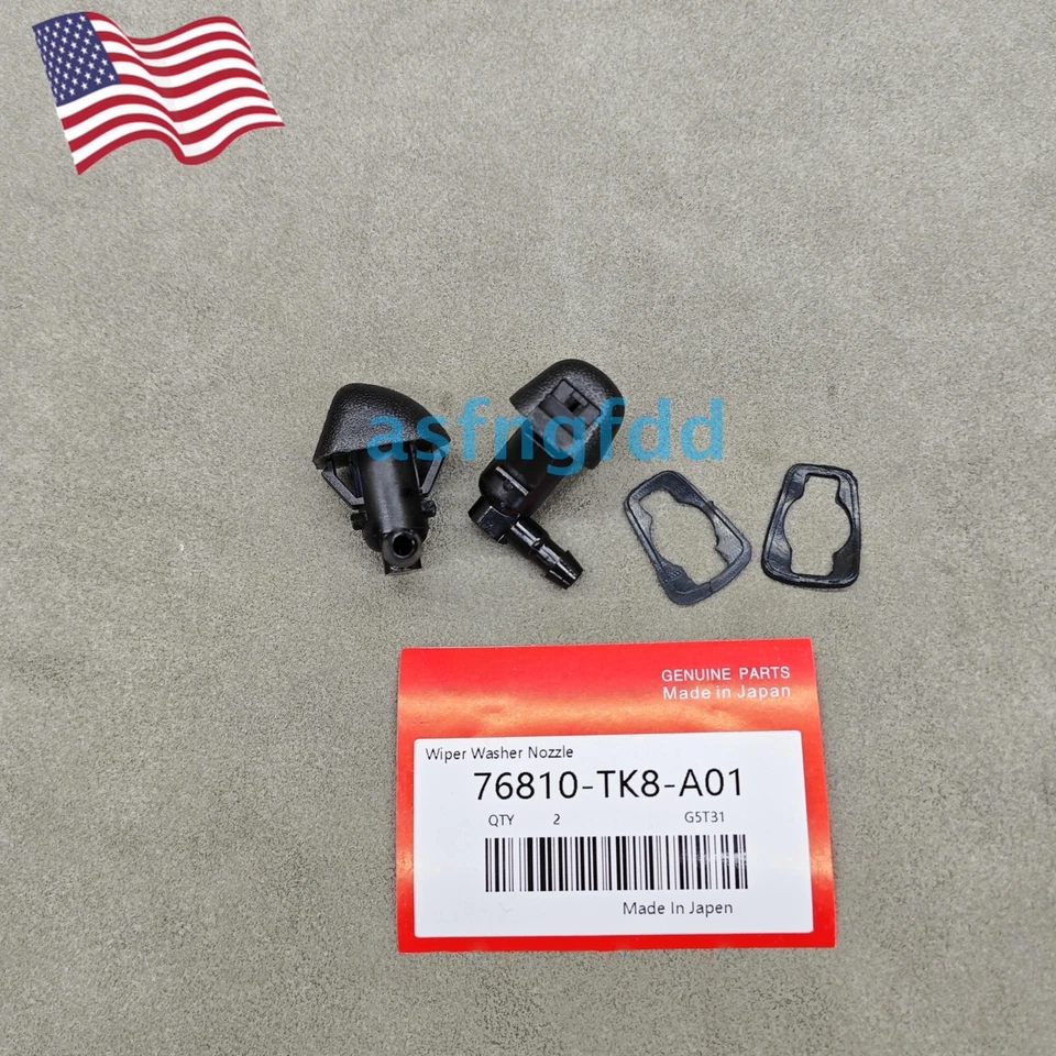New 2×Windshield Washer Sprayer Nozzle 76810-TK8-A01 For 2011-17 Honda Odyssey - Image 3 of 4