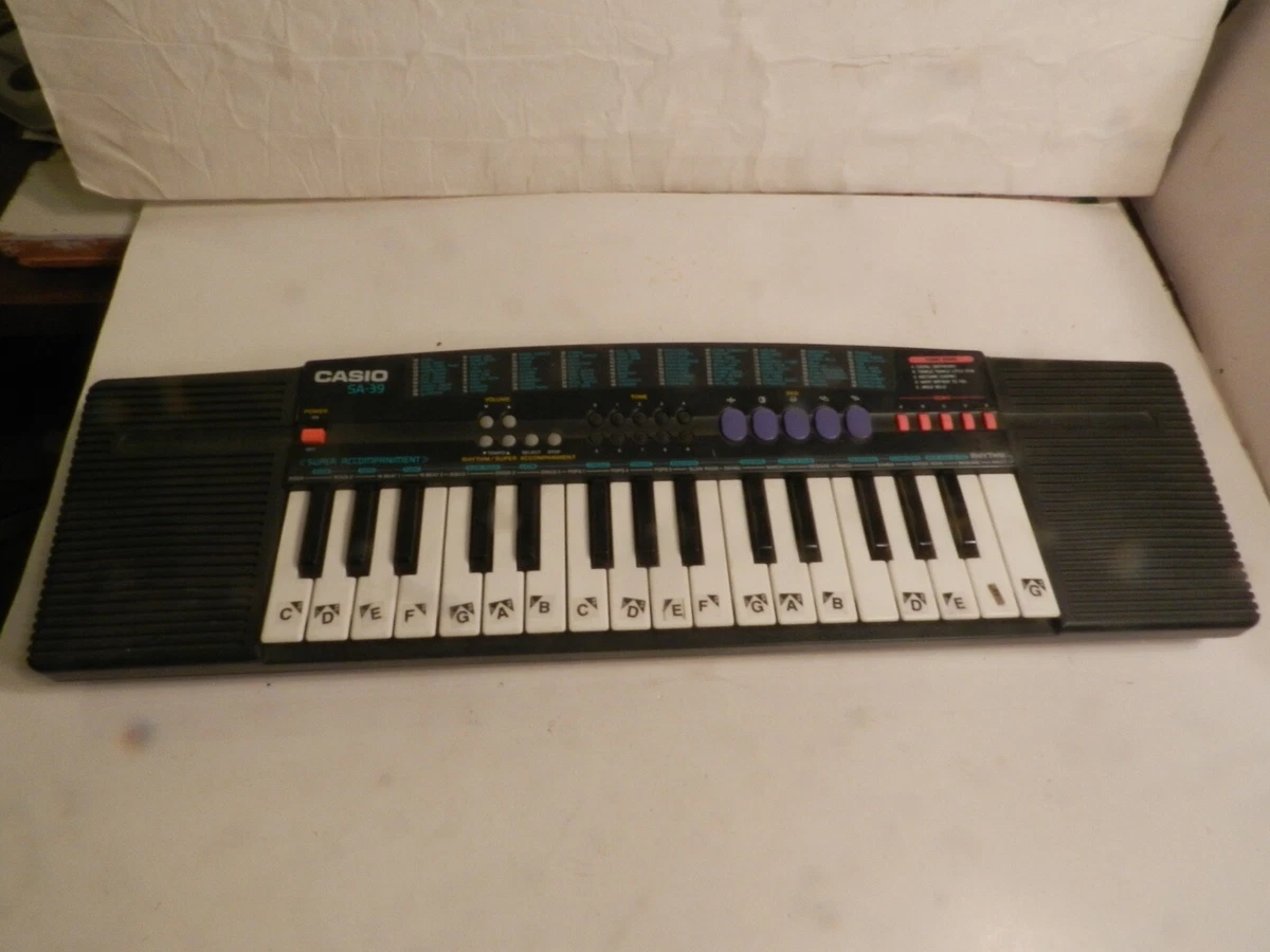 Kassér ært nordøst Vintage Casio SA-39. 99 Instrument Sounds Portable Keyboard 1990's, Works | eBay Kassér ært nordøst Vintage Casio SA-39. 99 Instrument Sounds Portable Keyboard 1990's, Works | eBay