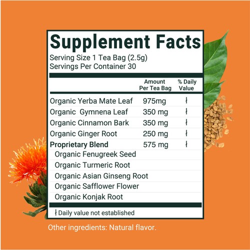 Herbaly Skinny Leaf Tea - 9 Superherbs - Picture 6 of 7