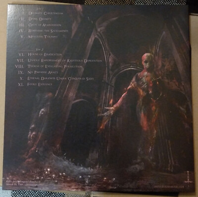 INCANTATION – Decimate Christendom (Clear/Red Splatter Vinyl) Ltd