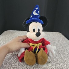 Disney Fantasia 2000 Sorcerer Micky Mouse 16" Plush Stuffed Figure