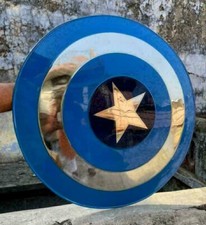 Avengers Metal Shield 75th Anniversary Captain America Blue Shield Replica
