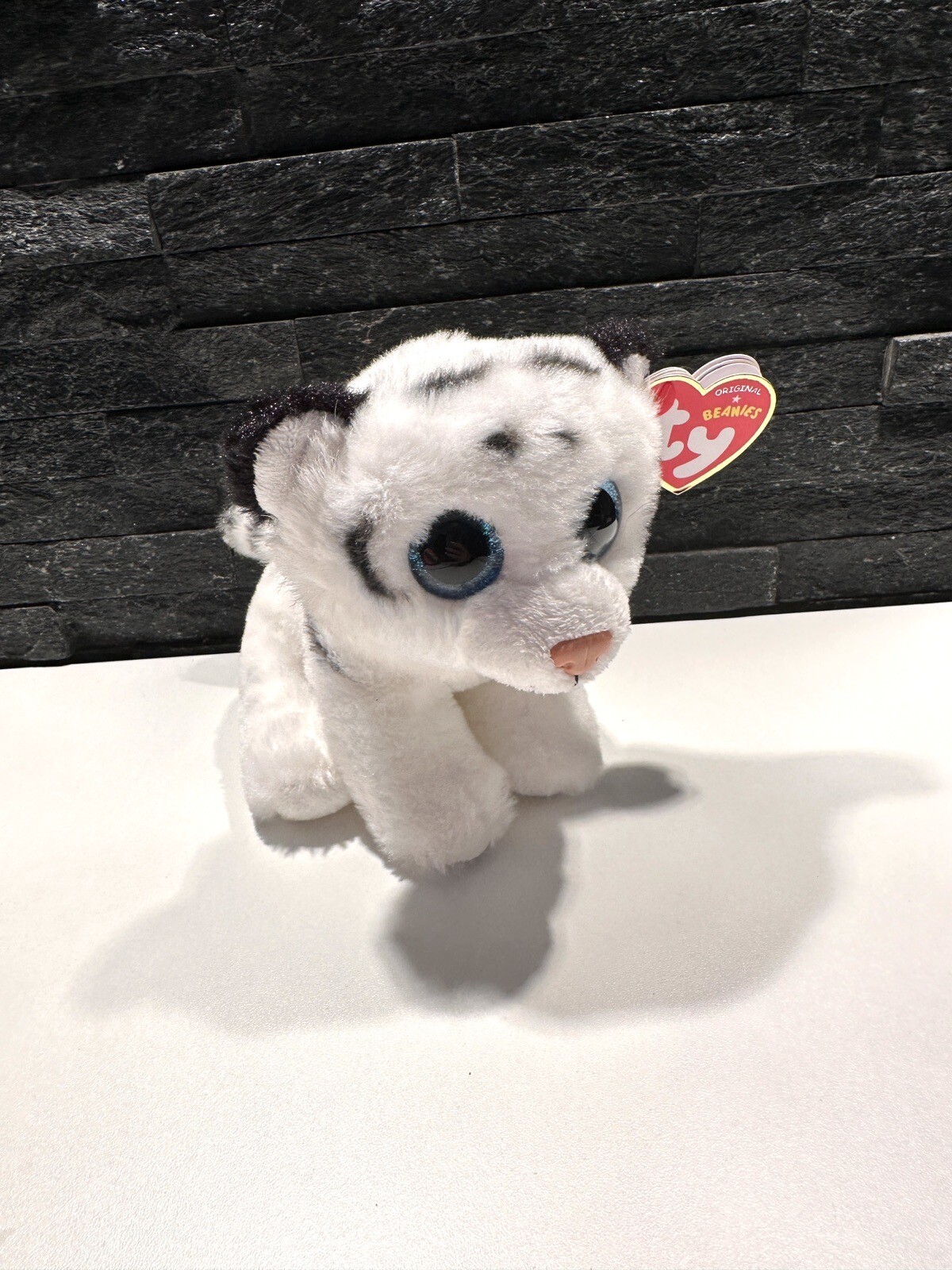 NEW TY Tundra White Arctic Tiger Beanie Babies Boo Boos 6” Plush Kids Soft Toy