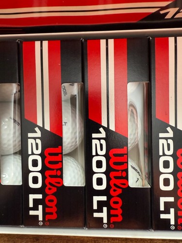 1 15-Ball Box Wilson 1200 LT White Golf Balls Surlyn Ionomer Resin Cover - Picture 8 of 11