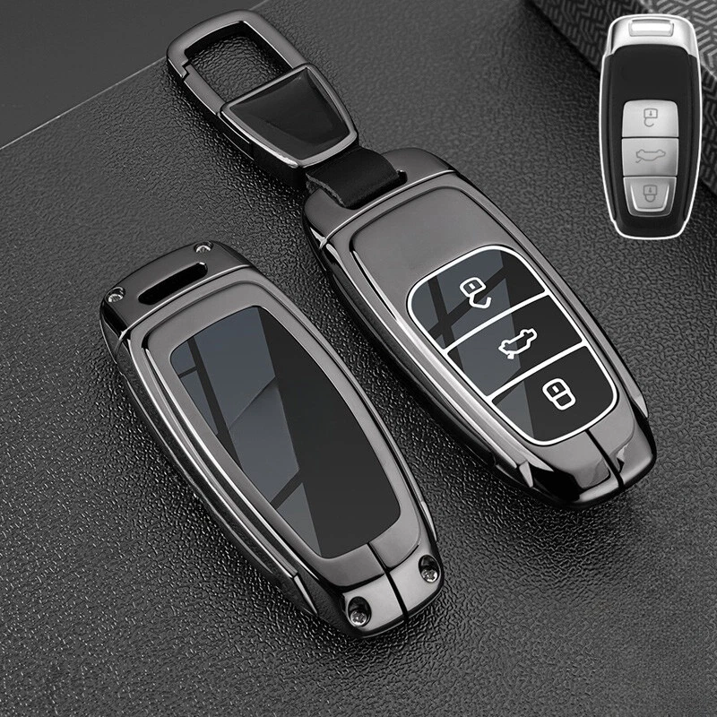 Zinc Alloy TPU Car Key Fob Case Cover For Audi A3 A6 A7 A8 S8 Q8 S3 SQ8 E-Tron - Image 3 of 4