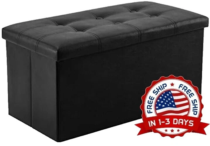 Almacenamiento de cuero sintético Comedor otomanos