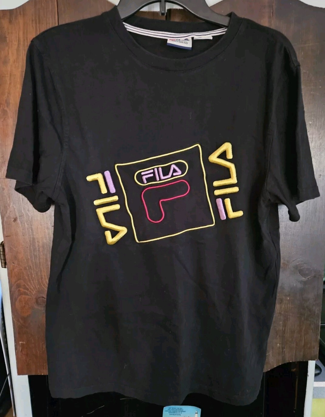 Rara T shirt Fila Vintage Edizione Limitata Splendido Design Ricamato Medium