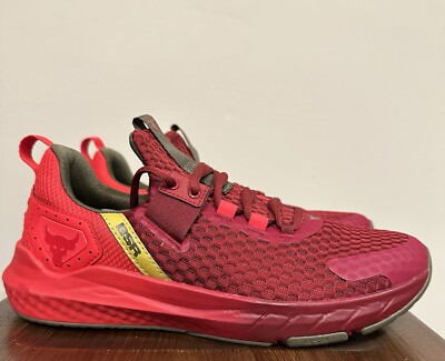 Under Armour Project Rock BSR 4 Red One Blood Sweat Respect 4 Mens Size 9.5 NEW