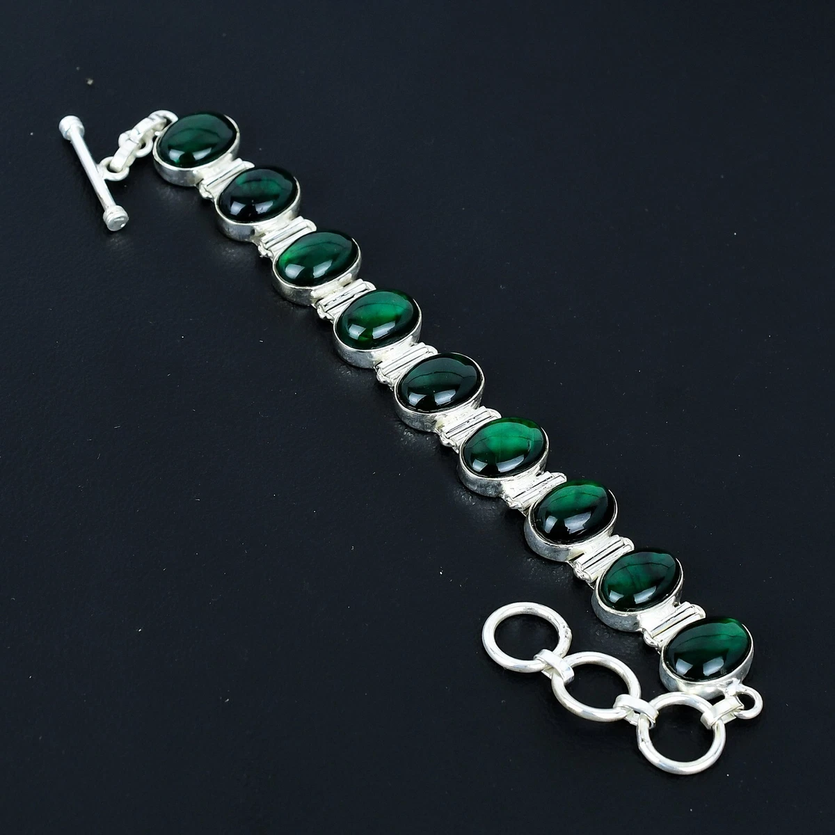 Orecchini con perno in pietra preziosa labradorite in argento