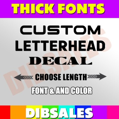 #ad Custom Text Vinyl Lettering Sticker Decal Window Trailer Business Car Name Boat $23.99
