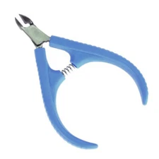 Stainless Steel 1/2 Jaw Spring Cuticle Nipper Hangnail Clipper for Nail Art