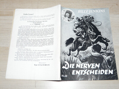 BILLY JENKINS Nr. 28: Die Nerven entscheiden, Original UTA-Verlag