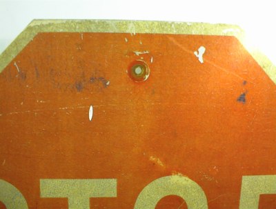 VINTAGE STOP SIGN HIGHWAY ROAD STREET METAL 30