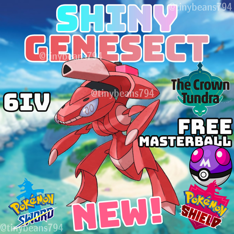 Pokemon Sword and Shield- 💥6IV PERFECT💥Mythical Genesect FAST