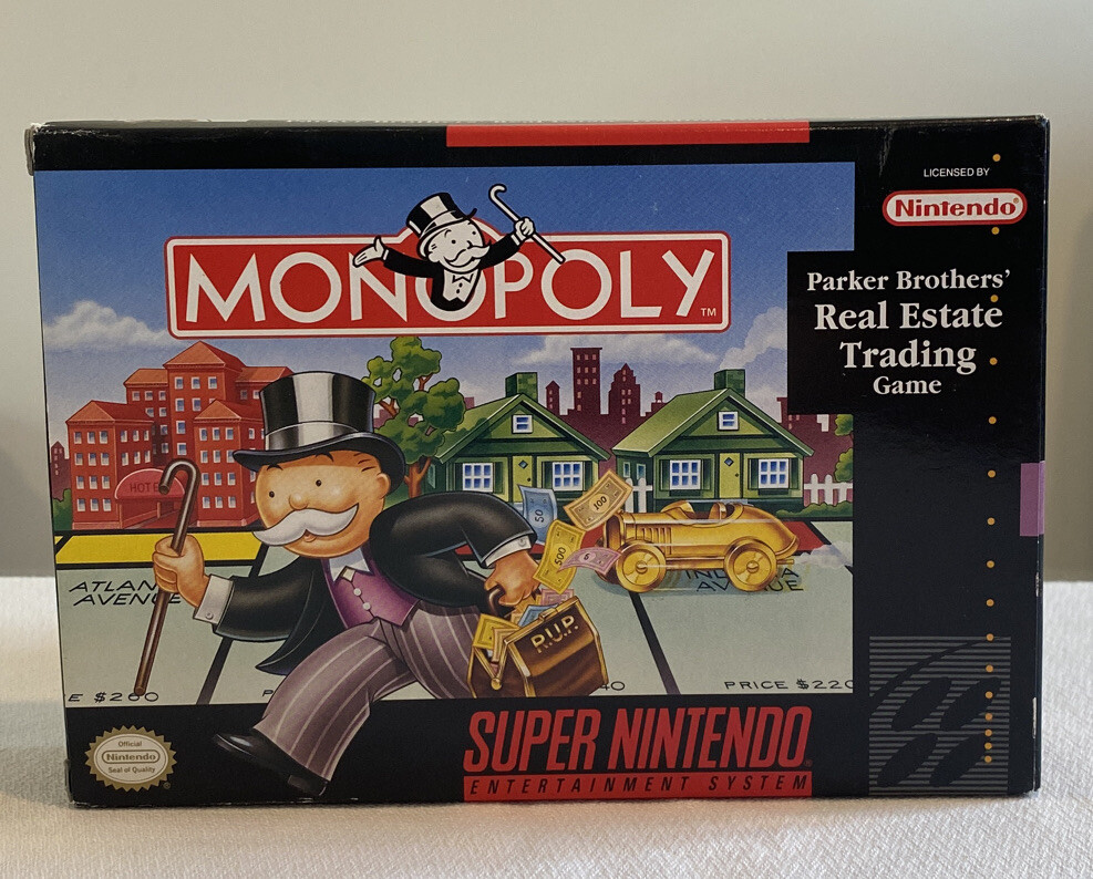 Monopoly SNES Super Nintendo Complete In Box MADE IN JAPAN | eBay