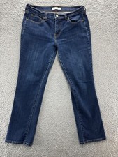 Levi's  Women's Blue Jeans Denim Cotton Straight Leg Bottoms Size 10