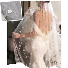 White or ivory ANY LENGTH Wedding Veil this listing is for 10 feet