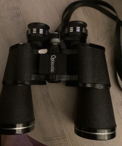 OPTEX OPTIMATIC 10 X 50 BINOCULARS MODEL 135 FIELD 367 @ 1000 With Case - Picture 2 of 7
