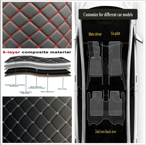 For Dodge RAM1500 Pickup Car Floor Mats Waterproof Carpets Cargo Custom Slips - Bild 20 von 40