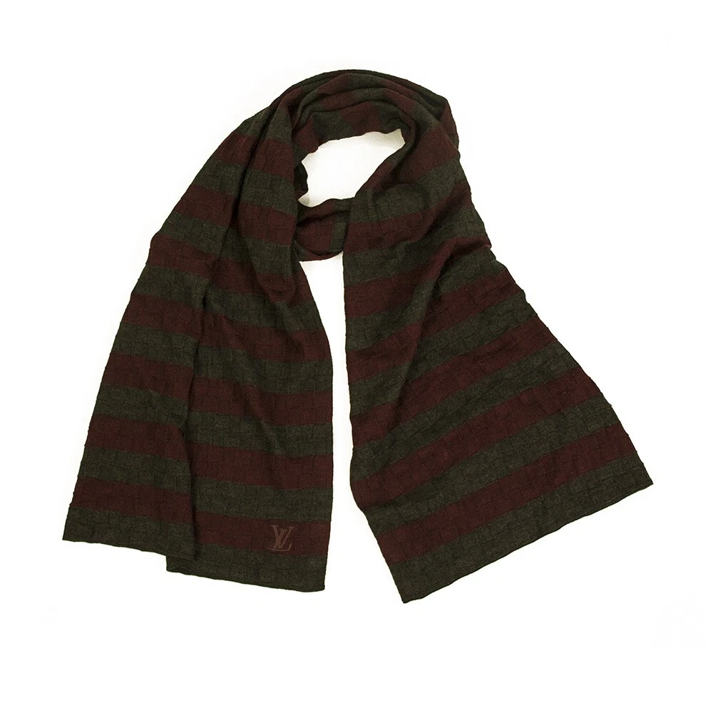 Louis Vuitton Scarf Inspired for Men, Brown LV Scarves and Wraps Inspired,  Fall and Winter Scarf for