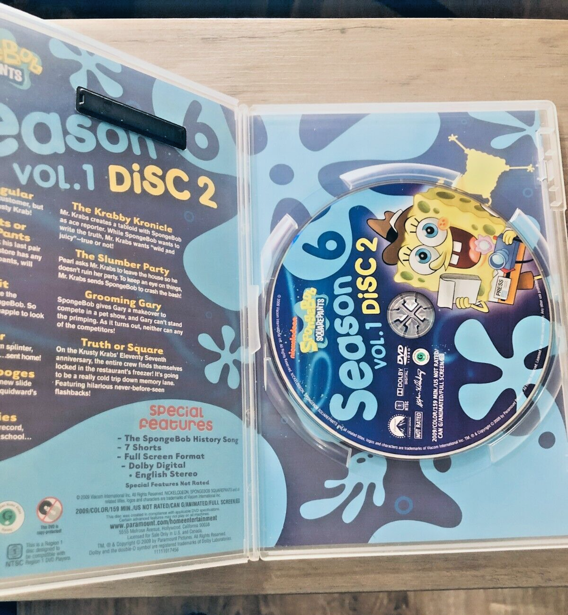 Spongebob Season 6 Vol.1 Disc 2 | eBay
