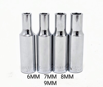 Craftsman 6 mm Deep Socket, 1/4 in. Drive, Metric, 6 Point Craftsman 6 mm Deep Socket, 1/4 in. Drive, Metric, 6 Point