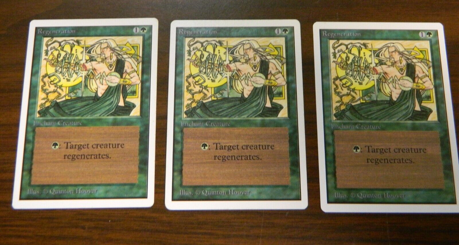 MTG Magic The Gathering Unlimited Regeneration x3 LP - Excellent Condition #1