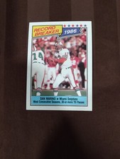 1987 Topps Dan Marino Record Breaker Card #6 Miami Dolphins 