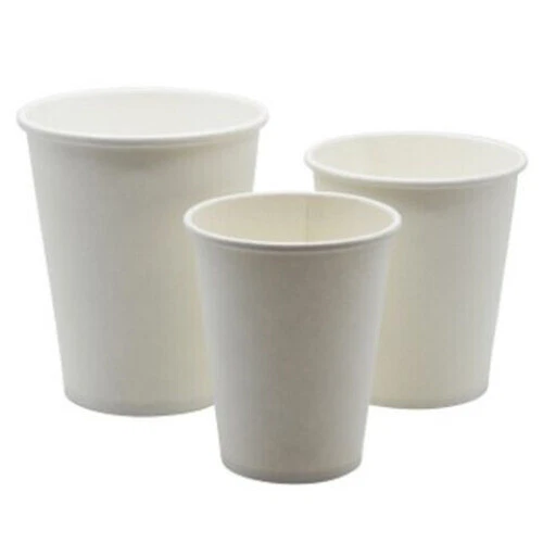 Disposable Recyclable Paper Cups Eco-Friendly Great for Tea, Coffee, NO  LIDS