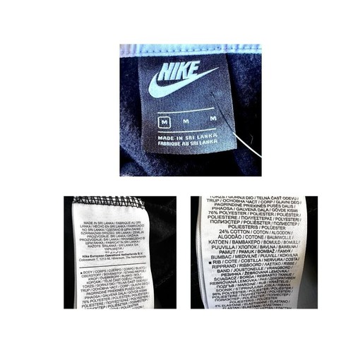 NWT 2017 Nike Oversized Hoodie Womens Sz M Black Swoosh Just do It Pullover - Picture 12 of 13
