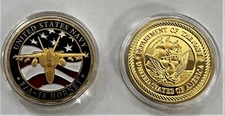 F/A-18 Hornet USN Navy Challenge Coin (F-14 F-4 F-35 Topgun Blue Angels Strike)