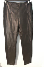 Fashion Nova Womens Pants Large black  Faux Leather  Legging Straight Leg NWT