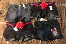 The Children's Place lot of 4 pairs of girls shorts size 8 adjustable waist