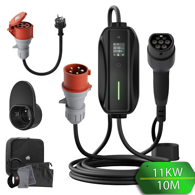 Mobile Wallbox/Ladestation 11kW [3-phasig|10m|6-16A] EV Ladekabel HYUNDAI IONIQ5