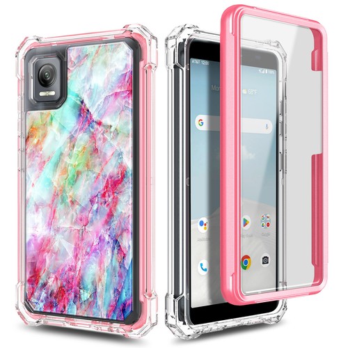 For AT&T Vista 2023 Case Full Body Phone Cover with Tempered Glass Protector - Picture 16 of 44