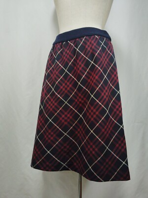 スカート BURBERRY LONDON BLUE LABEL Burberry London Blue Label Wool Nova Check Belted Skirt Size