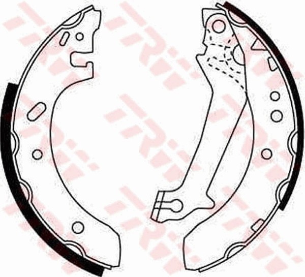 TRW Bremsbackensatz GS8607 FüR ABL Fiesta Escort Ford Courier ALL Classic GAL 6-image