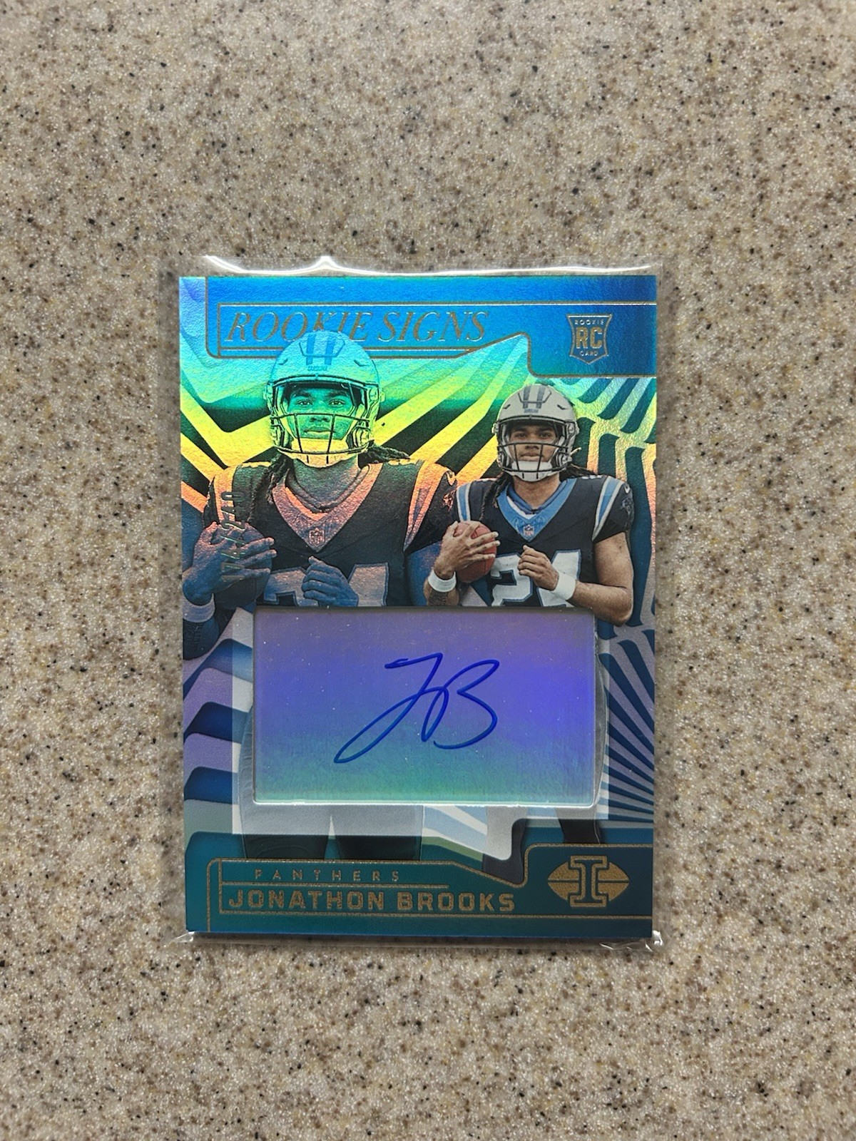 2024 Illusions Rookie Signs Jonathon Brooks RC Auto /240 Carolina Panthers