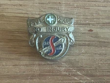 AO Smith Employee Lapel Pin 5 Years Safety Service Award Vtg Small Bastian Bros
