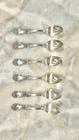 Reed & Barton Set of Six Burgundy Sterling Silver 6" Teaspoon No Monogram