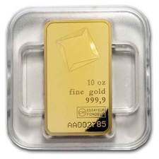 10 oz Gold Bar - Valcambi (In Assay) 4013.73 per troy oz