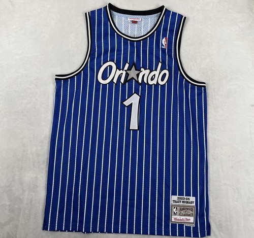 Mitchell & Ness Tracy McGrady Orlando Magic Jersey Blue Pinstripe Men’s size 2XL