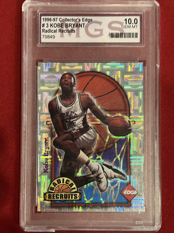 Collector’s Edge Kobe Bryant #3 1996 RC Radical Recruits MGS 10 gemas como nuevo (¡raro!) Foto 2 de 4