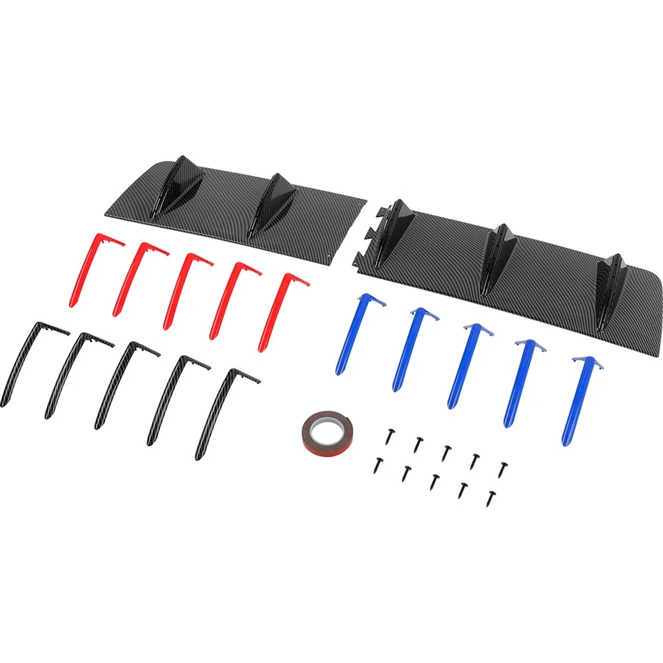 Difusor trasero de carbono parachoques alerón divisor de labios para Volkswagen Golf MK7 GTI Foto 3 de 4