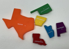 Tek Nek Britanica Talking USA Map Puzzle Replacement State Pieces Parts