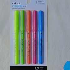 Cricut Infusible Ink Markers 1.0 Neons Neon Pink Yellow Blue Orange Green 20062  