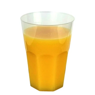 GASTRO-BEDARF-GUTHEIL Mehrwegbecher aus Kunststoff 300ml bruchfeste Cocktail Trinkbecher Plastikbecher